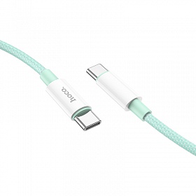 HOCO X68 Зеленый кабель PD100W (TYPE-C-TYPE-C) 1м