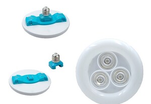 Лампа тарелка BULB 3 LED 38W 6500K съемный цоколь Е27 10-80