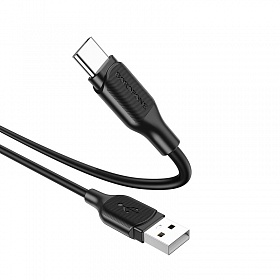 BOROFONE BX42 Черный кабель USB 3А (TYPE-C) 1м